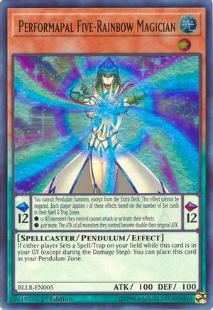 Performapal Five-Rainbow Magician (BLLR-EN005) - Battles of Legend: Light's Revenge 1st Edition