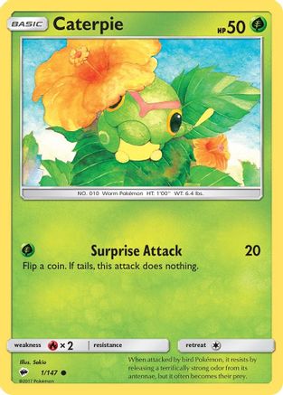 Caterpie 1/147 - SM  Burning Shadows