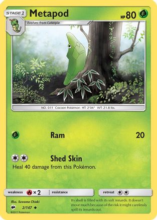 Metapod 2/147 - Burning Shadows