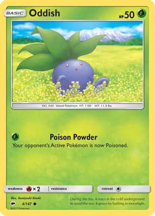 Oddish 4/147 - SM  Burning Shadows