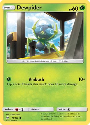 Dewpider 14/147 - SM  Burning Shadows