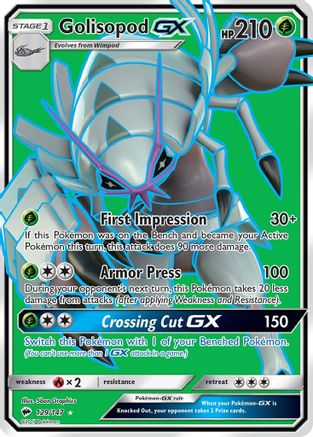 Golisopod GX (Full Art) 129/147 - Burning Shadows Holofoil