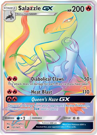 Salazzle-GX 151/147 - Burning Shadows Holofoil