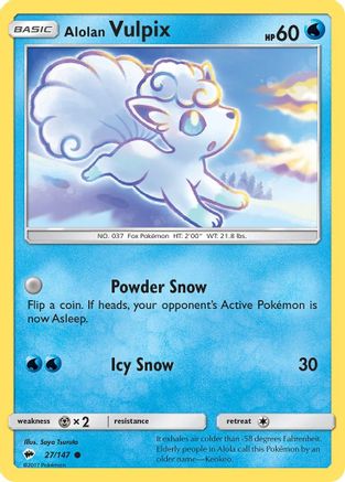 Alolan Vulpix 27/147 - SM  Burning Shadows