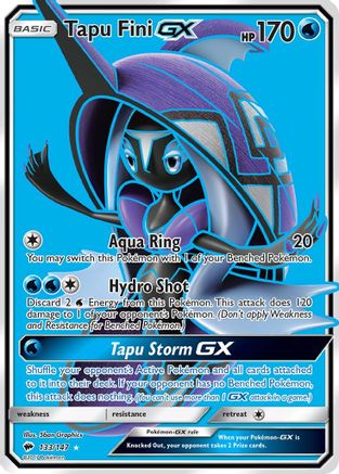 Tapu Fini-GX 133/147 - Burning Shadows Holofoil