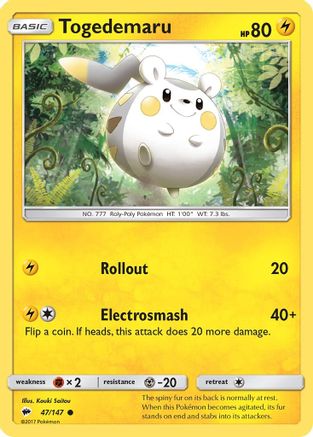 Togedemaru 47/147 - SM  Burning Shadows