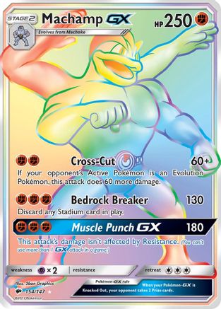 Machamp-GX 154/147 - Burning Shadows Holofoil