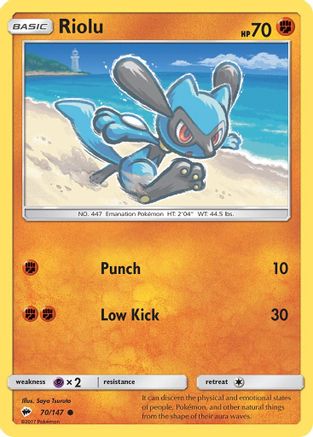 Riolu 70/147 - SM  Burning Shadows