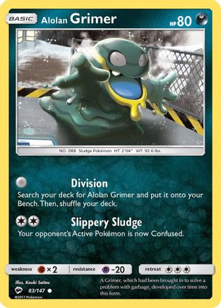 Alolan Grimer 83/147 - SM  Burning Shadows