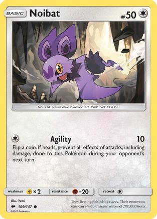 Noibat 109/147 - SM  Burning Shadows Reverse Holofoil