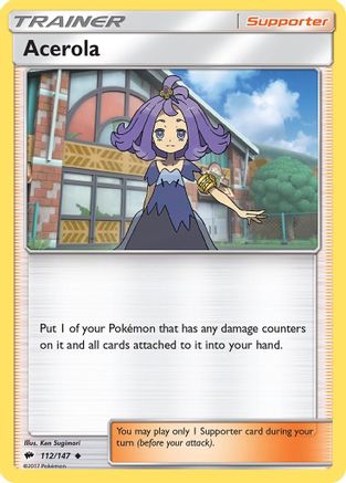 Acerola 112/147 - Burning Shadows Reverse Holofoil