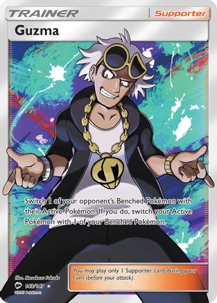 Guzma (Full Art) 143/147 - Burning Shadows Holofoil