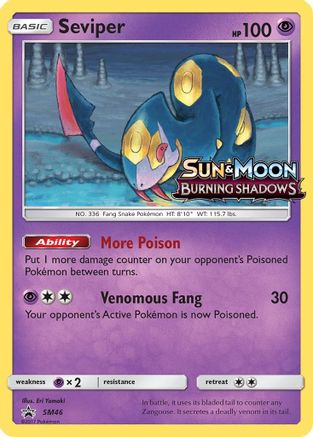 Seviper SM46/248 - SM Black Star Promos Holofoil