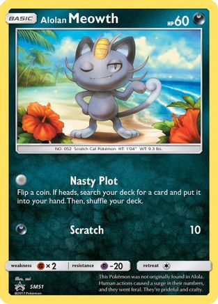 Alolan Meowth SM51/248 - SM Black Star Promos Holofoil