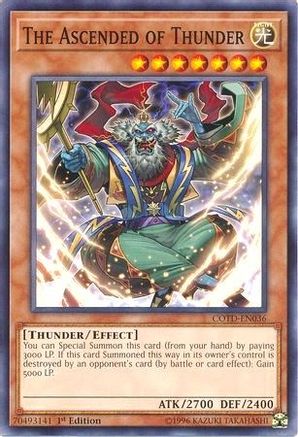 The Ascended of Thunder (COTD-EN036) - Code of the Duelist 1st Edition