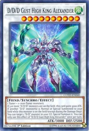 D/D/D Gust High King Alexander (COTD-EN040) - Code of the Duelist 1st Edition
