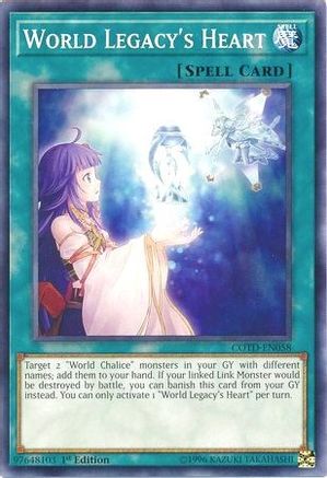 World Legacy's Heart (COTD-EN058) - Code of the Duelist 1st Edition