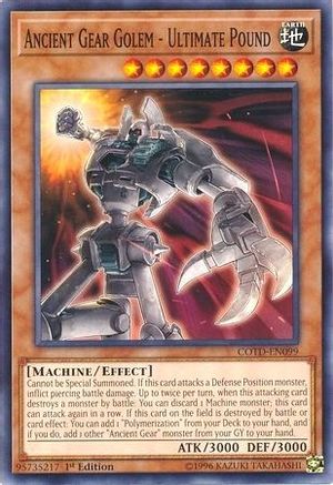 Ancient Gear Golem - Ultimate Pound - COTD-EN099 - Code of the Duelist 1st Edition