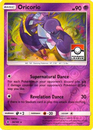 Oricorio - 56/145 (Pokemon League) 56 - League & Championship Cards Reverse Holofoil