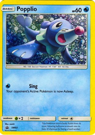 Popplio - SM03 (General Mills Promo) SM03 - Miscellaneous Cards & Products Holofoil