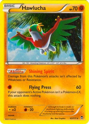 Hawlucha - 63/111 (Cosmos Holo) 63 - Blister Exclusives Holofoil