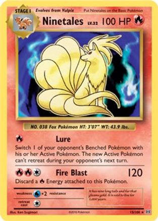 Ninetales - 15/108 (XY Evolutions) (Non-Holo) 15 - Deck Exclusives