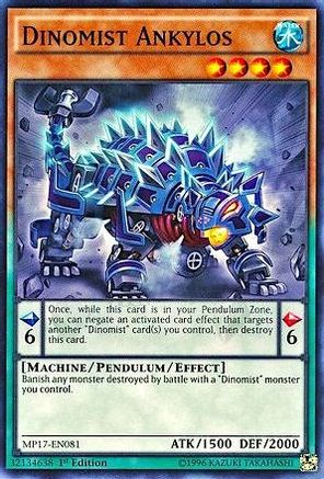 Dinomist Ankylos (MP17-EN081) - 2017 Mega-Tins Mega Pack 1st Edition