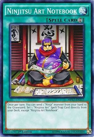 Ninjitsu Art Notebook (MP17-EN117) - 2017 Mega-Tins Mega Pack 1st Edition