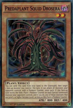 Predaplant Squid Drosera (MP17-EN133) - 2017 Mega-Tins Mega Pack 1st Edition