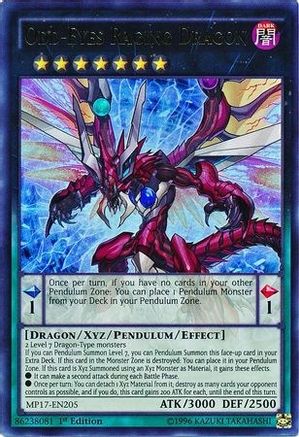 Odd-Eyes Raging Dragon (MP17-EN205) - 2017 Mega-Tins Mega Pack 1st Edition