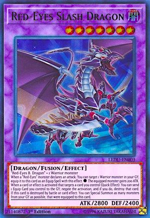 Red-Eyes Slash Dragon (LEDU-EN003) - Legendary Duelists 1st Edition