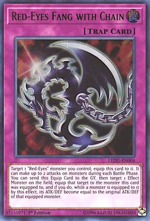 Red-Eyes Fang with Chain - LEDU-EN004 - Legendary Duelists 1st Edition