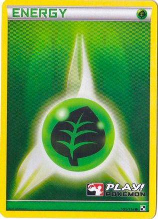 Grass Energy - 105/114 (Play! Pokemon) 105 - League & Championship Cards Holofoil