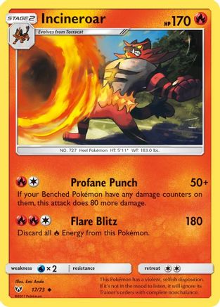 Incineroar 17/73 - Shining Legends