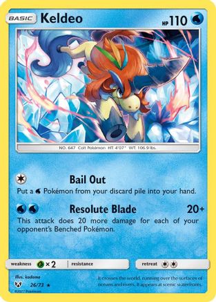 Keldeo 26/73 - Shining Legends Holofoil