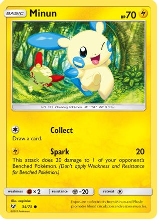 Minun 34/73 - Shining Legends