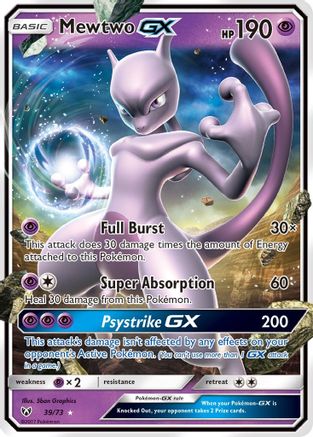 Mewtwo-GX 39/73 - Shining Legends Holofoil