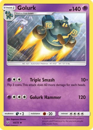 Golurk 44/73 - Shining Legends Reverse Holofoil