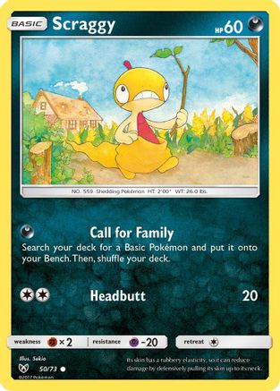 Scraggy 50/73 - Shining Legends Reverse Holofoil