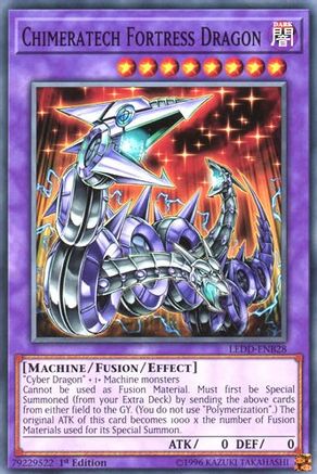Chimeratech Fortress Dragon (LEDD-ENB28) - Legendary Dragon Decks 1st Edition