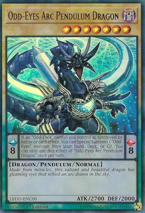 Odd-Eyes Arc Pendulum Dragon (LEDD-ENC00) - Legendary Dragon Decks 1st Edition