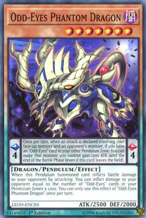 Odd-Eyes Phantom Dragon (LEDD-ENC03) - Legendary Dragon Decks 1st Edition