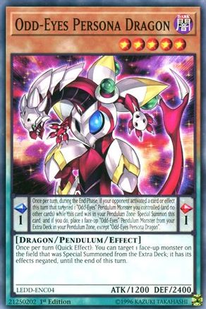 Odd-Eyes Persona Dragon (LEDD-ENC04) - Legendary Dragon Decks 1st Edition