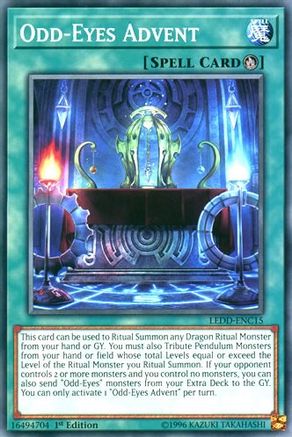 Odd-Eyes Advent (LEDD-ENC15) - Legendary Dragon Decks 1st Edition