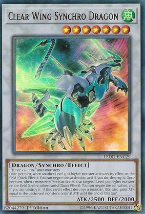 Clear Wing Synchro Dragon (LEDD-ENC29) - Legendary Dragon Decks 1st Edition