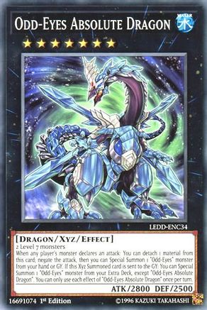 Odd-Eyes Absolute Dragon (LEDD-ENC34) - Legendary Dragon Decks 1st Edition