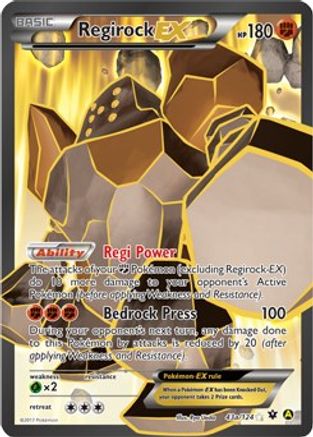 Regirock-EX 43a/124 - Fates Collide Holofoil