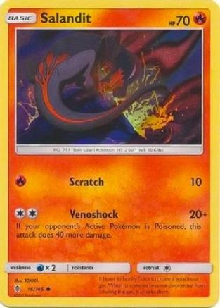 Salandit - 15/145 (Collection Promo) 15 - League & Championship Cards Holofoil