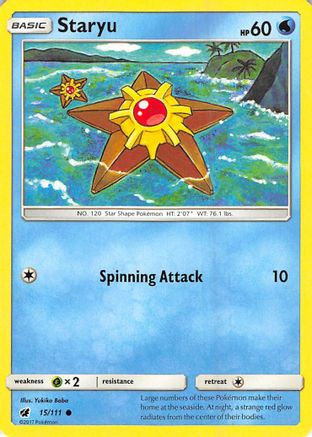 Staryu 15/111 - SM  Crimson Invasion Reverse Holofoil