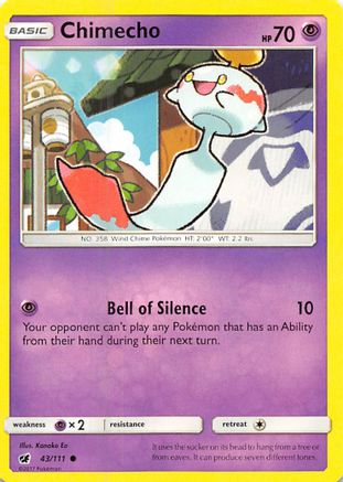 Chimecho 43/111 - SM  Crimson Invasion